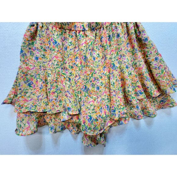 Dress Forum Los Angeles Womens Casual Floral Skort Lightweight Size M Multicolor - Picture 10 of 11